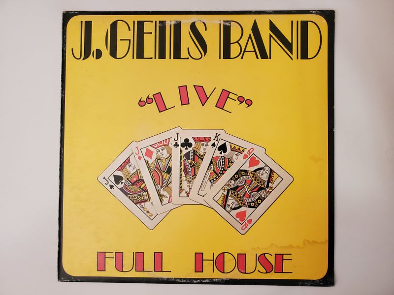 J. Geils Band Live Full House vinyl record